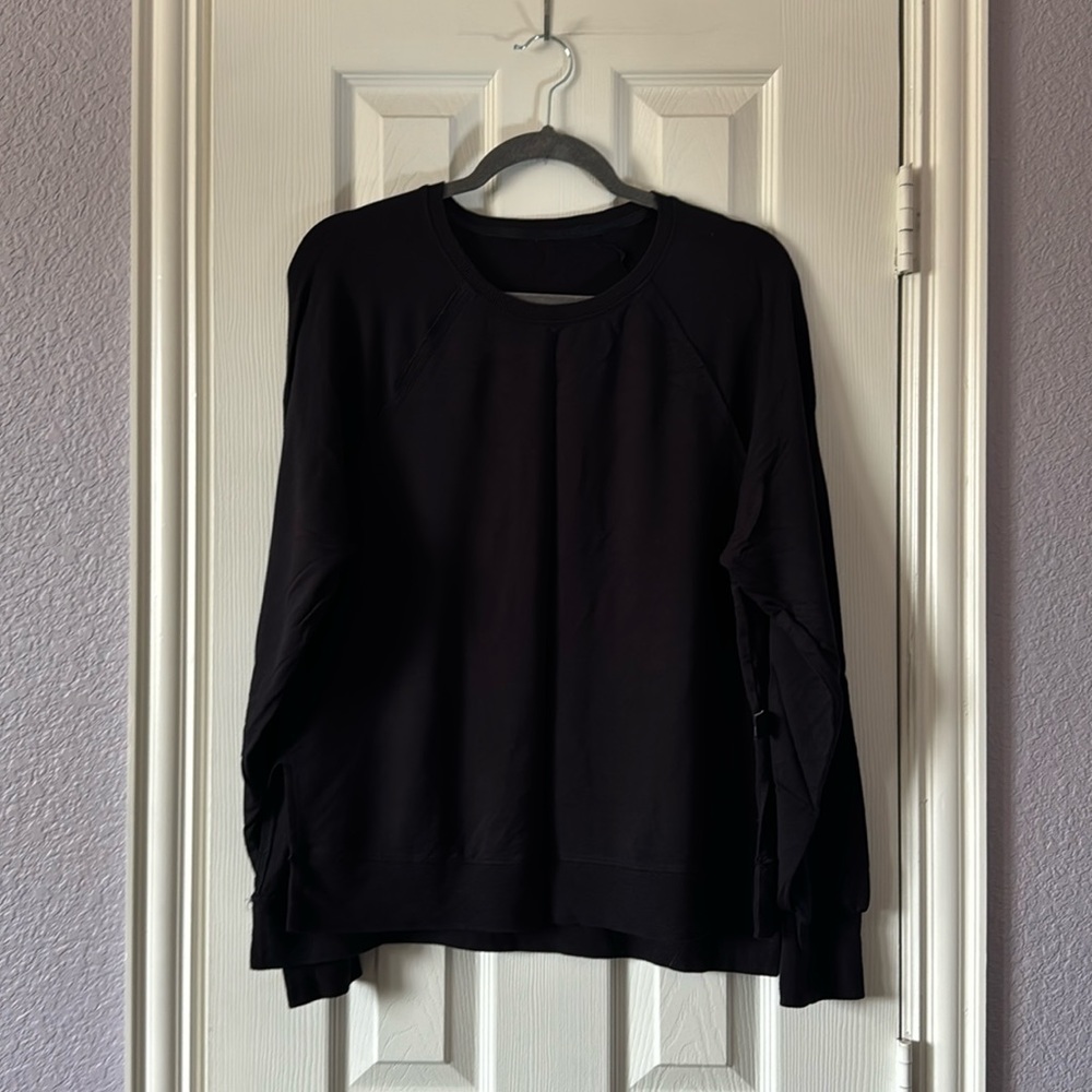 JoyLab Women’s Lightweight Side Split Sweatshirt - Black